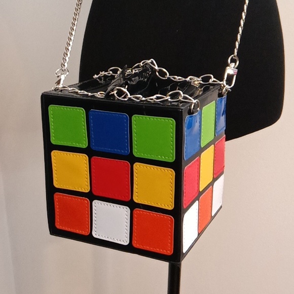 NWT RUBIK'S CUBE BAG ❤️💙💚🧡🤍💛 - Picture 4 of 17